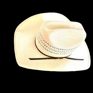 Bailey U- rollit woven straw cowboy hat 7 1/8 inch 57 CM EUC